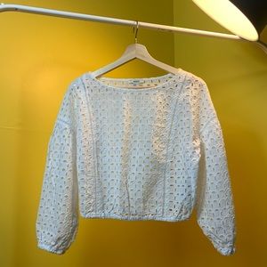 White Summer Spring Female 3/4 Blouse